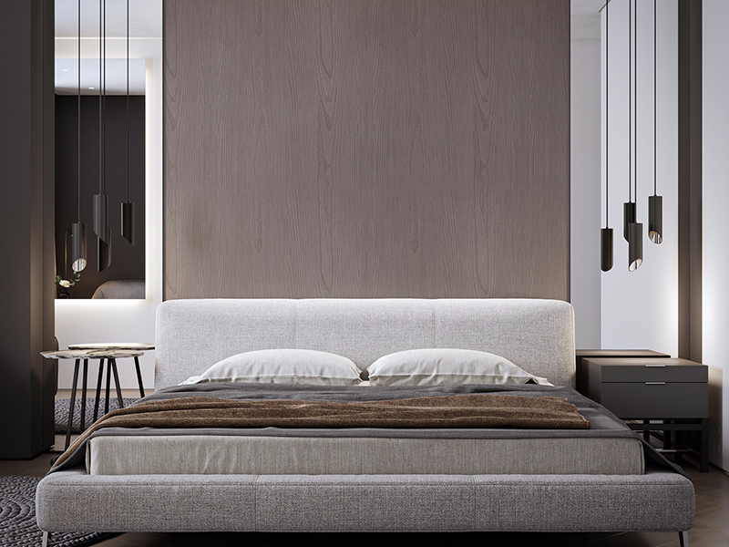 現代居室局部裝修 成都天邑華庭小區 98㎡小三居臥室裝修設計