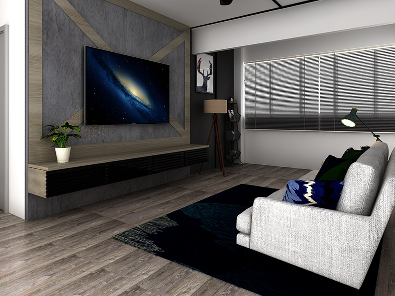 133㎡四居室局部裝修 時尚北歐風 北京棠頌璟廬小區設計案例