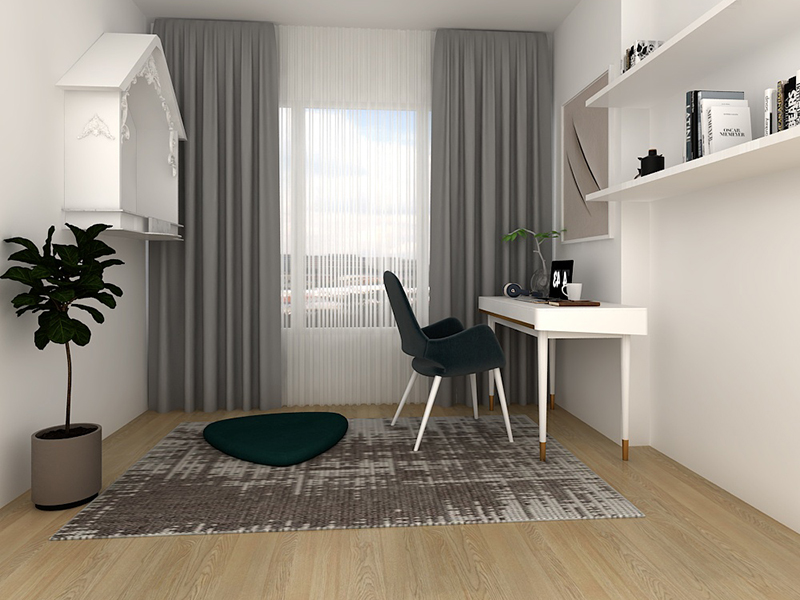 133㎡四居室局部裝修 時尚北歐風 北京棠頌璟廬小區設計案例