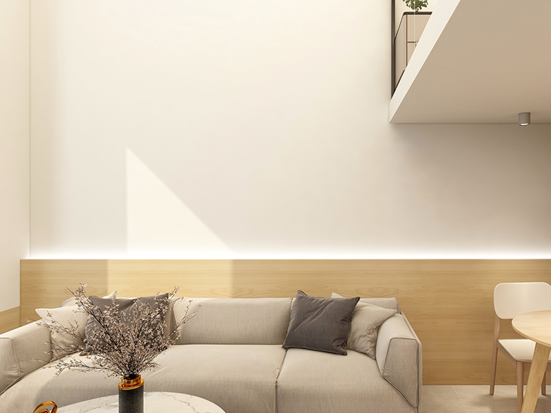 68平單身公寓裝修 株洲財富湘江小區 復式樓現代簡約裝修全案 