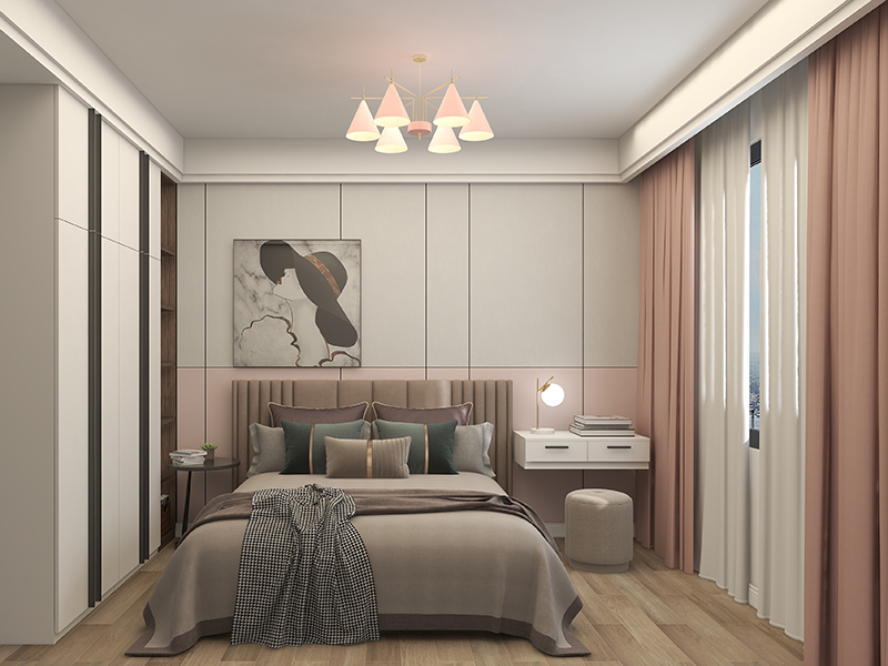 中山市中海龍灣國際 86㎡二居室混搭風格裝修 廚衛(wèi)客廳全包設(shè)計