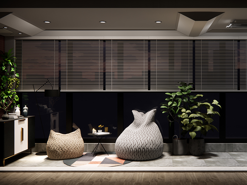 6平陽臺裝修 鄭州市鴻盛新城美式鄉村風格 室內局部裝修效果圖