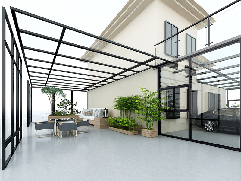 福州西湖別墅陽光房裝修 老房子簡約時尚 小型私人車庫設(shè)計全包