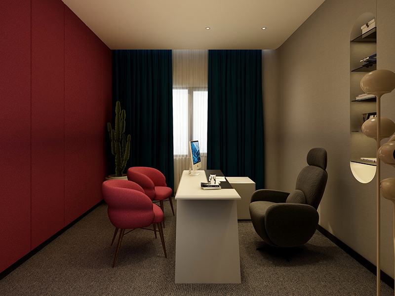 157平美容院局部改造 美式風格裝修 福州旗山苑小區商業翻新