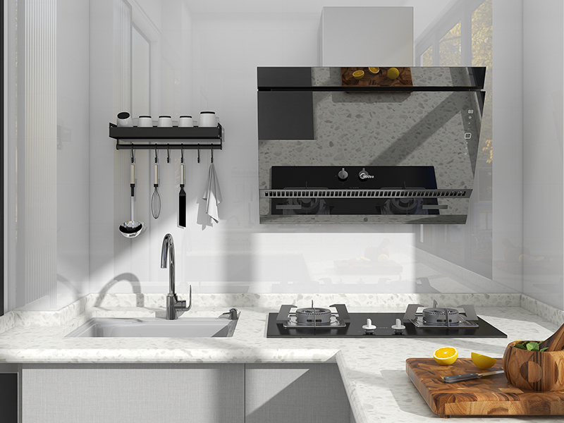 5平米廚房裝修 惠州華邦首府現代簡約風格 櫥柜安裝水電改造