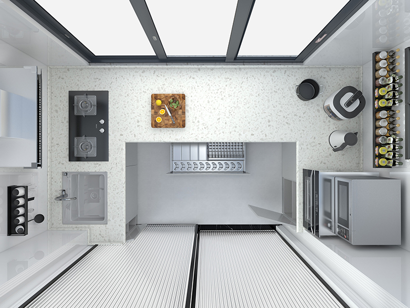 5平米廚房裝修 惠州華邦首府現代簡約風格 櫥柜安裝水電改造