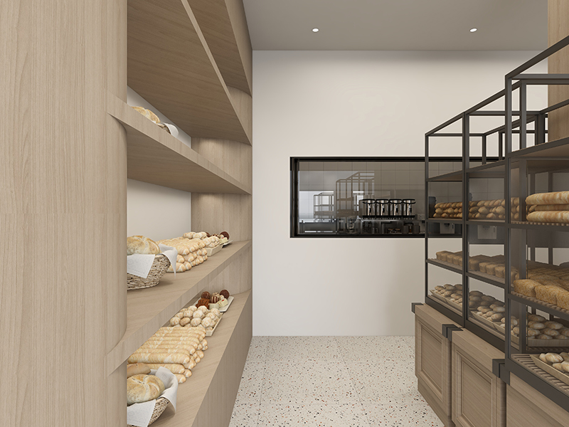 123平現代簡歐風商業裝修 昆明理想小鎮 糕點店鋪裝修設計全包