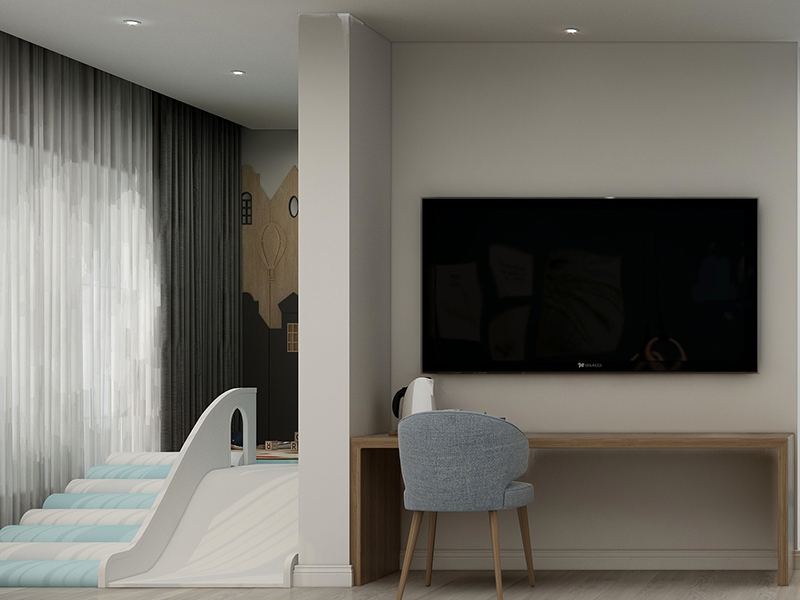 三口之家現代混搭風 綿陽香溪南山全屋裝修 客廳改造 臥室設計