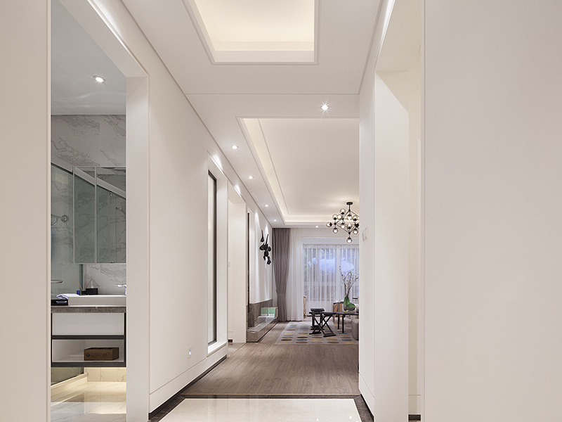 157平三室兩廳混搭風格全屋裝修 合肥臨湖苑小區二手房改造翻新