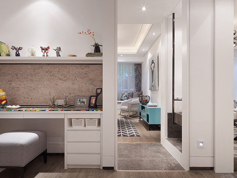 157平三室兩廳混搭風格全屋裝修 合肥臨湖苑小區二手房改造翻新