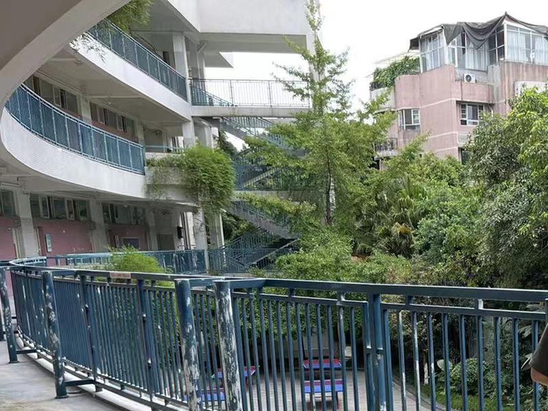 成都電子科技大學裝飾裝潢 學校砌墻裝修 教學樓過道護欄刷漆