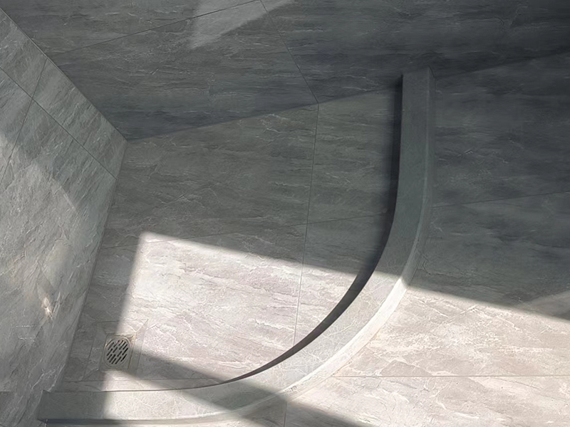 7平米浴室簡單裝修 淋浴房干濕分離 北京紅山郡小區新房清包施工